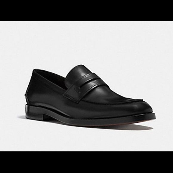 Coach Other - Men's Coach “Allen” Black leather Penny Loafers dress shoes black 10.5 M